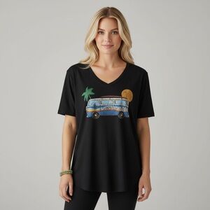 LIFE CLOTHING CO | Lovin’ Life VW Van Oversized T Shirt Black